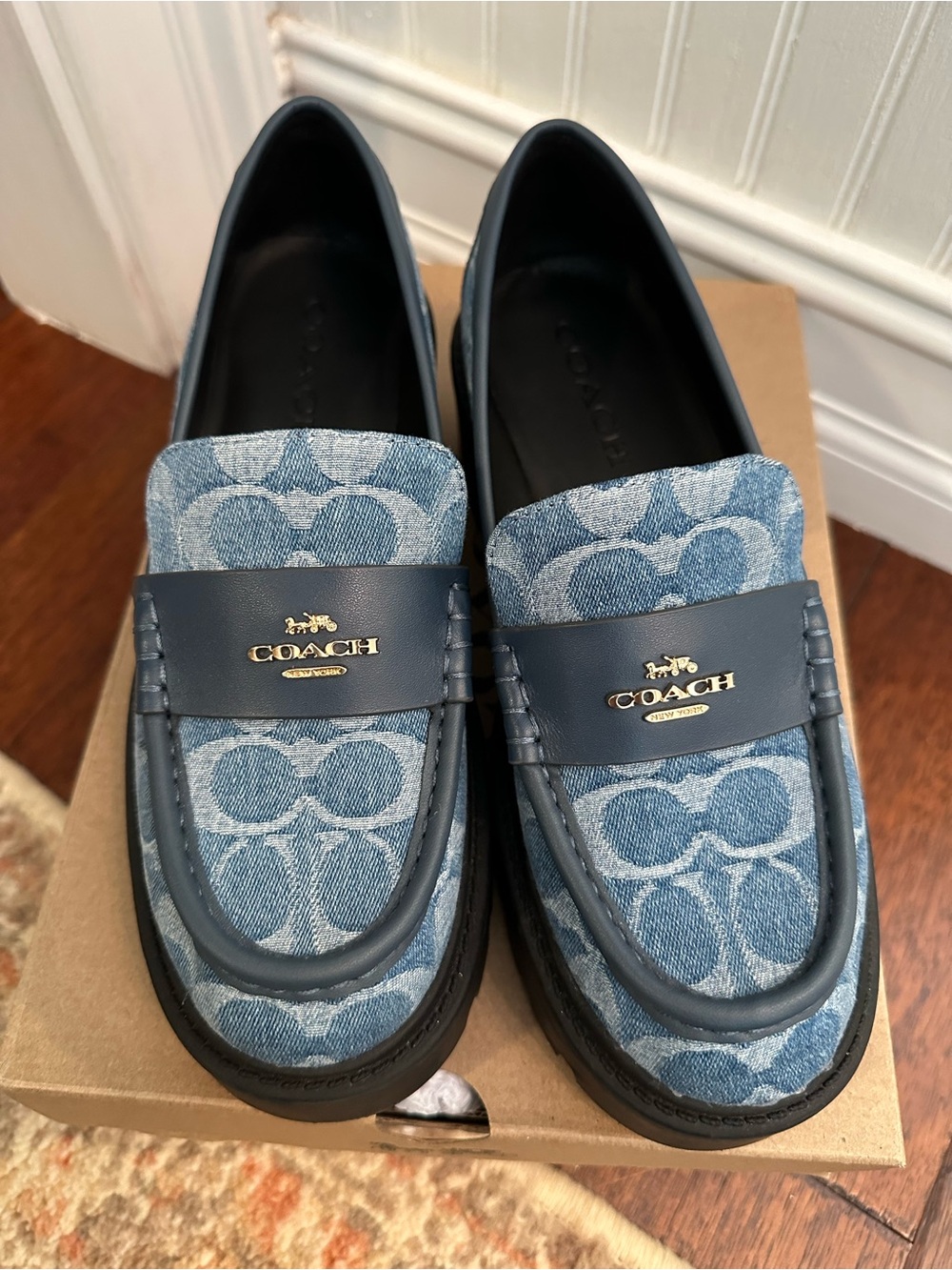 Coach | Lucy Lug Loafers in Signature Denim